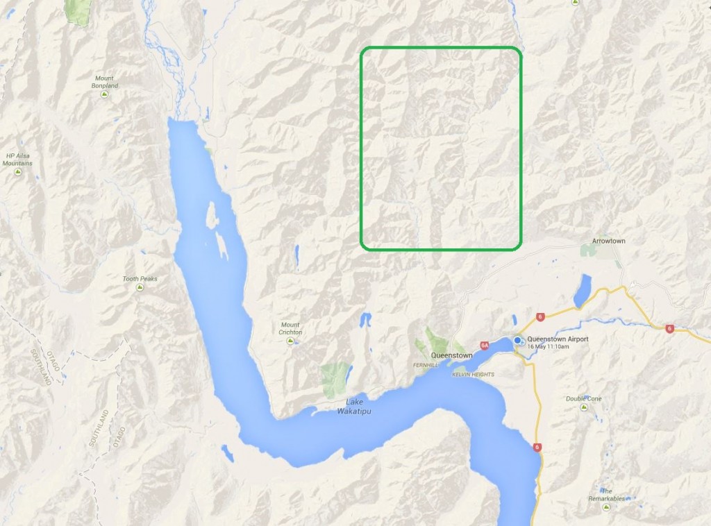 Map of Skippers Canyon walks