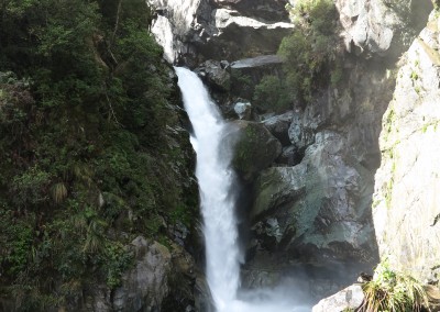 Hidden Falls on the Hollyford Track